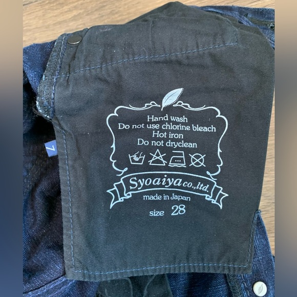 Pure Blue Japan/ Syoaiya Co. XX-007 Double Indigo Slim Straight Raw - Picture 5 of 5